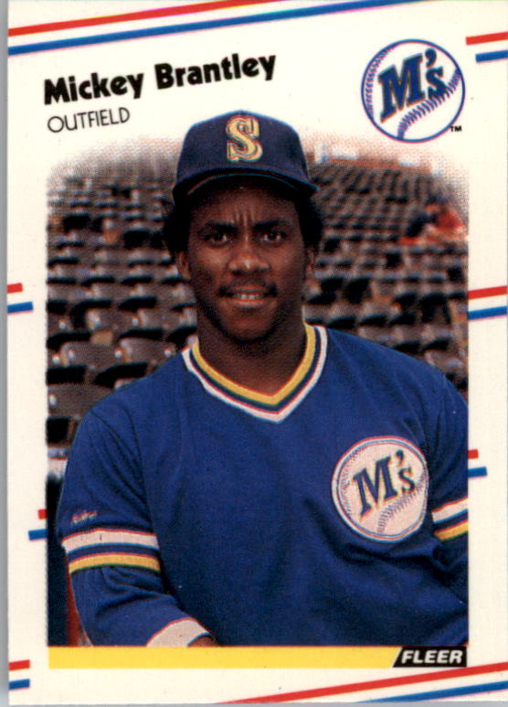 1988 Fleer Mini Baseball Cards 051      Mickey Brantley